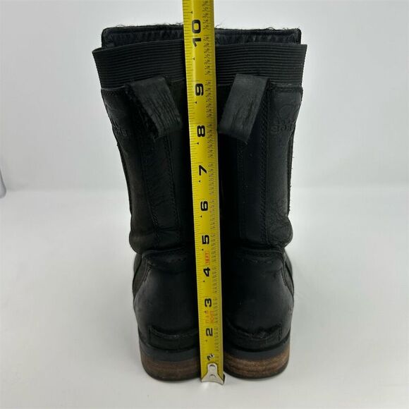Sorel Women's Emelie Black Waterproof Pull On Mid-Calf Chelsea Boots Size 6.5 - Picture 10 of 13